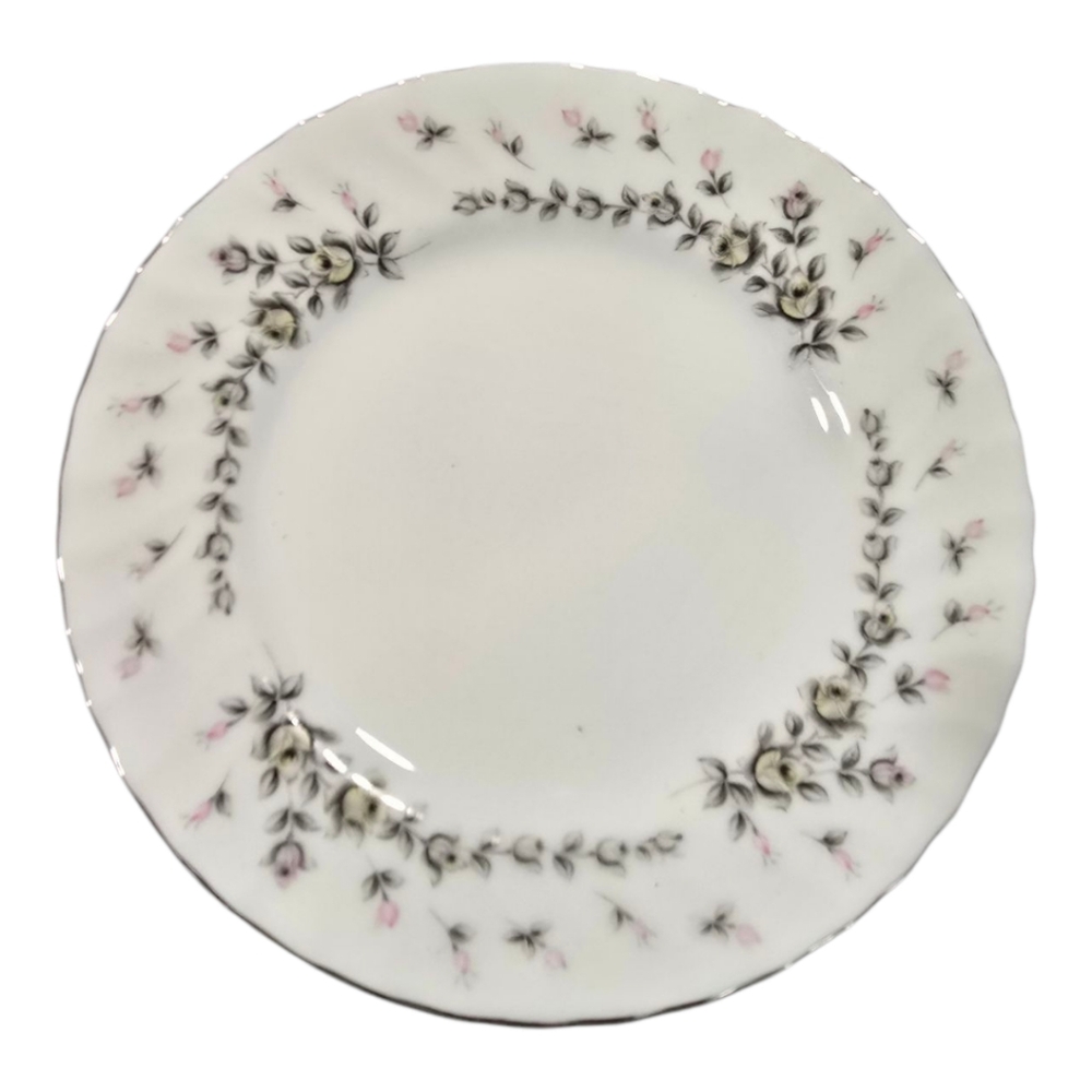 Style House Picardy Elegant Rosebud Floral Bread Plate Silver Lot Bundle Of 10